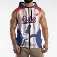 Cuba Baseball Custom Sleeveless Zip Hoodie 2026 Go Champions White Version - Wonder Print Shop