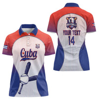 Cuba Baseball Custom Women Polo Shirt 2026 Go Champions White Version - Wonder Print Shop