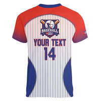 Cuba Baseball Custom Women V-Neck T-Shirt 2026 Go Champions White Version - Wonder Print Shop
