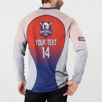 Cuba Baseball Custom Button Sweatshirt 2026 Go Champions Red Version - Wonder Print Shop