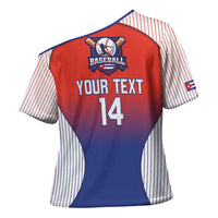 Cuba Baseball Custom Cross Shoulder Shirt 2026 Go Champions Red Version - Wonder Print Shop