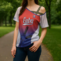 Cuba Baseball Custom Cross Shoulder Shirt 2026 Go Champions Red Version - Wonder Print Shop
