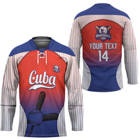 Cuba Baseball Custom Hockey Jersey 2026 Go Champions Red Version - Wonder Print Shop