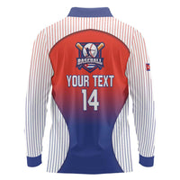 Cuba Baseball Custom Long Sleeve Polo Shirt 2026 Go Champions Red Version - Wonder Print Shop