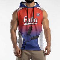 Cuba Baseball Custom Sleeveless Hoodie 2026 Go Champions Red Version - Wonder Print Shop