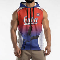 Cuba Baseball Custom Sleeveless Zip Hoodie 2026 Go Champions Red Version - Wonder Print Shop