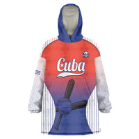 Cuba Baseball Custom Wearable Blanket Hoodie 2026 Go Champions Red Version - Wonder Print Shop