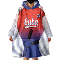 Cuba Baseball Custom Wearable Blanket Hoodie 2026 Go Champions Red Version - Wonder Print Shop