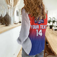 Cuba Baseball Custom Women Casual Shirt 2026 Go Champions Red Version - Wonder Print Shop