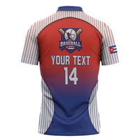 Cuba Baseball Custom Zipper Polo Shirt 2026 Go Champions Red Version - Wonder Print Shop