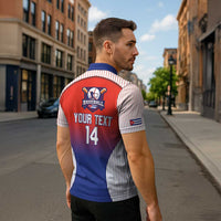 Cuba Baseball Custom Zipper Polo Shirt 2026 Go Champions Red Version - Wonder Print Shop