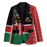 Kenya Jamhuri Day Blazer One People One Nation Massai Shuka Pattern - Wonder Print Shop