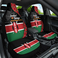 Kenya Jamhuri Day Car Seat Cover One People One Nation Massai Shuka Pattern - Wonder Print Shop