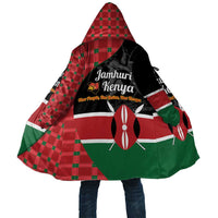 Kenya Jamhuri Day Cloak One People One Nation Massai Shuka Pattern - Wonder Print Shop