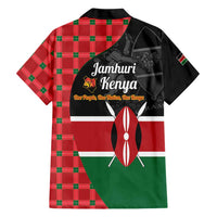 Kenya Jamhuri Day Family Matching Mermaid Dress and Hawaiian Shirt One People One Nation Massai Shuka Pattern - Wonder Print Shop
