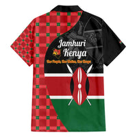 Kenya Jamhuri Day Family Matching Puletasi and Hawaiian Shirt One People One Nation Massai Shuka Pattern - Wonder Print Shop