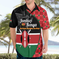 Kenya Jamhuri Day Hawaiian Shirt One People One Nation Massai Shuka Pattern - Wonder Print Shop