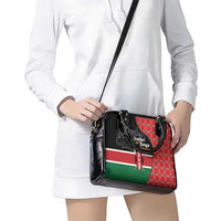 Kenya Jamhuri Day Shoulder Handbag One People One Nation Massai Shuka Pattern - Wonder Print Shop