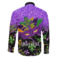 Personalised Mardi Gras Family Matching Summer Maxi Dress and Hawaiian Shirt Carnival Mask Happy Fat Tuesday - Wonder Print Shop