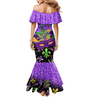 Personalised Mardi Gras Mermaid Dress Carnival Mask Happy Fat Tuesday - Wonder Print Shop
