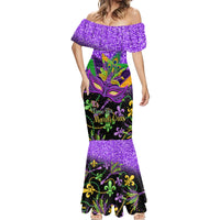 Personalised Mardi Gras Mermaid Dress Carnival Mask Happy Fat Tuesday - Wonder Print Shop