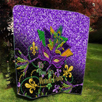 Mardi Gras Quilt Carnival Mask Happy Fat Tuesday - Wonder Print Shop