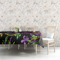 Mardi Gras Tablecloth Carnival Mask Happy Fat Tuesday - Wonder Print Shop