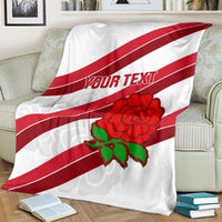 Custom England Rugby Blanket 2024 Go Champions Red Rose Sporty Version