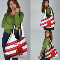 Custom England Rugby Grocery Bag Go Champions Red Rose Sporty Version