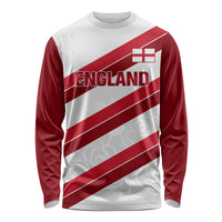 Custom England Rugby Long Sleeve Shirt 2024 Go Champions Red Rose Sporty Version - Wonder Print Shop