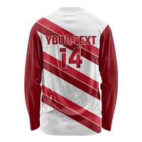 Custom England Rugby Long Sleeve Shirt 2024 Go Champions Red Rose Sporty Version - Wonder Print Shop