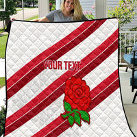 Custom England Rugby Quilt 2024 Go Champions Red Rose Sporty Version - Wonder Print Shop