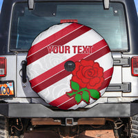 Custom England Rugby Spare Tire Cover 2024 Go Champions Red Rose Sporty Version - Wonder Print Shop
