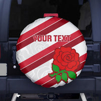 Custom England Rugby Spare Tire Cover 2024 Go Champions Red Rose Sporty Version - Wonder Print Shop
