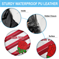 Custom England Rugby Spare Tire Cover 2024 Go Champions Red Rose Sporty Version - Wonder Print Shop