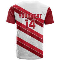 Custom England Rugby T Shirt 2024 Go Champions Red Rose Sporty Version - Wonder Print Shop