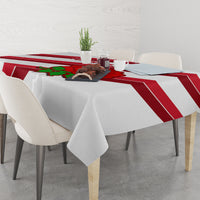 Custom England Rugby Tablecloth 2024 Go Champions Red Rose Sporty Version - Wonder Print Shop