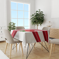 Custom England Rugby Tablecloth 2024 Go Champions Red Rose Sporty Version - Wonder Print Shop