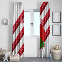 Custom England Rugby Window Curtain 2024 Go Champions Red Rose Sporty Version - Wonder Print Shop