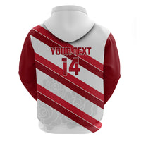 Custom England Rugby Zip Hoodie 2024 Go Champions Red Rose Sporty Version - Wonder Print Shop