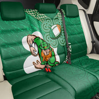 Custom Ireland Rugby Back Car Seat Cover 2024 Irish Shamrocks With Celtic Pattern - Wonder Print Shop