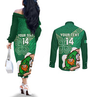 custom-ireland-rugby-couples-matching-off-the-shoulder-long-sleeve-dress-and-long-sleeve-button-shirt-2024-irish-shamrocks-with-celtic-pattern