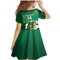 Custom Ireland Rugby Family Matching Mermaid Dress and Hawaiian Shirt 2024 Irish Shamrocks With Celtic Pattern - Wonder Print Shop