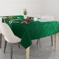 Custom Ireland Rugby Tablecloth 2024 Irish Shamrocks With Celtic Pattern - Wonder Print Shop