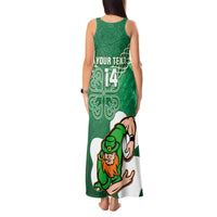 Custom Ireland Rugby Tank Maxi Dress 2024 Irish Shamrocks With Celtic Pattern - Wonder Print Shop