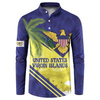 US Virgin Islands Button Sweatshirt United in Pride and Hope - Wonder Print Shop