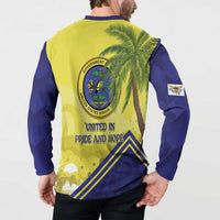 US Virgin Islands Button Sweatshirt United in Pride and Hope - Wonder Print Shop