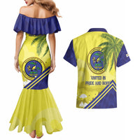 US Virgin Islands Couples Matching Mermaid Dress and Hawaiian Shirt United in Pride and Hope