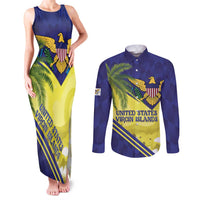 US Virgin Islands Couples Matching Tank Maxi Dress and Long Sleeve Button Shirt United in Pride and Hope