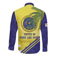 US Virgin Islands Long Sleeve Button Shirt United in Pride and Hope